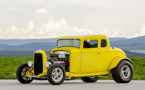  Vintage hot rod by Lisa Johnson
