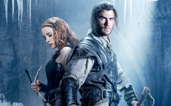 Jessica Chastain Chris Hemsworth movie The Huntsman: Winter's War HD Desktop Wallpaper | Background Image