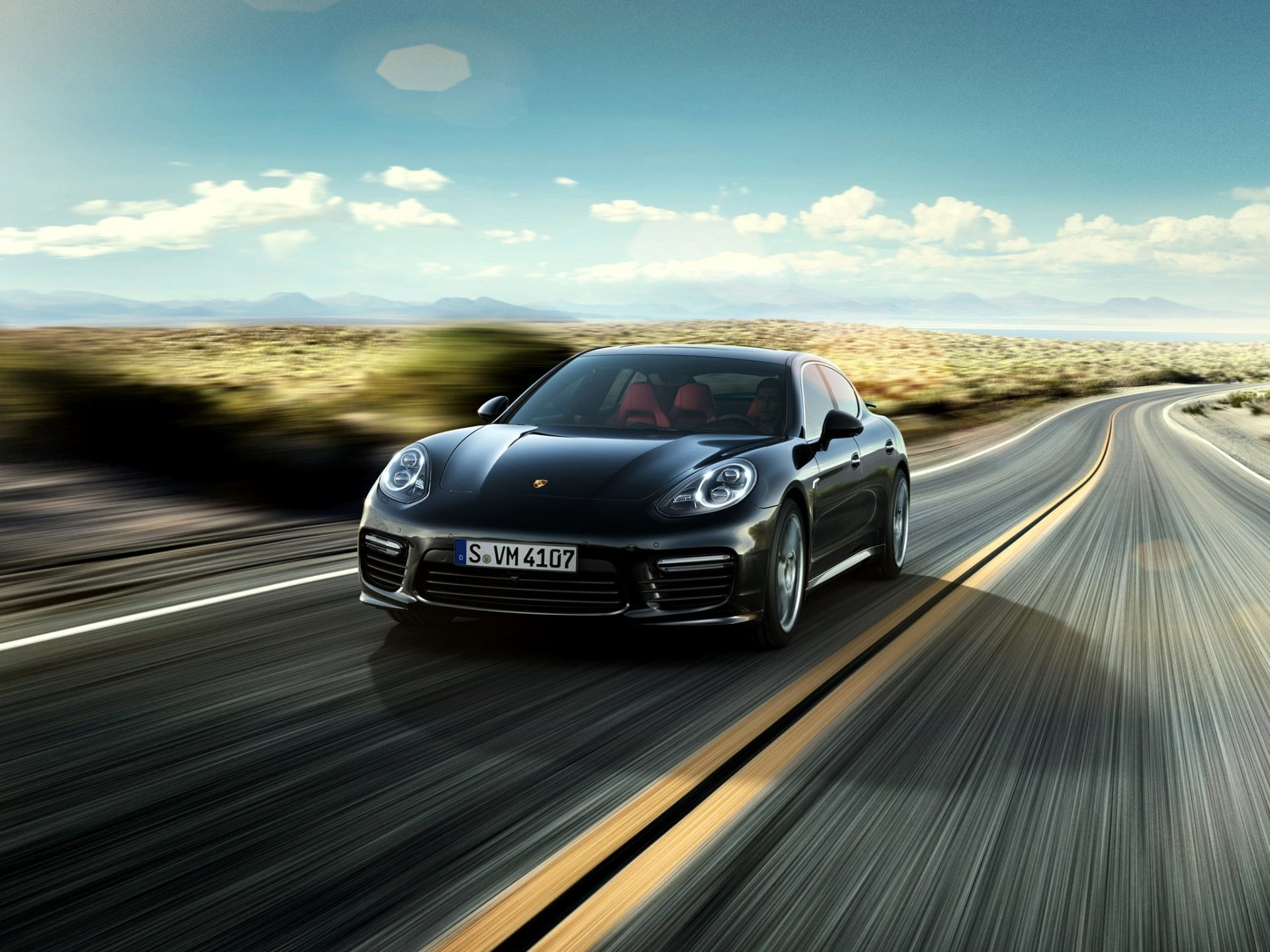 Download Car Black Car Porsche Vehicle Porsche Panamera  HD Wallpaper