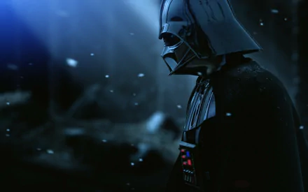 HD wallpaper featuring Darth Vader from Star Wars, set against a dark, mysterious background.