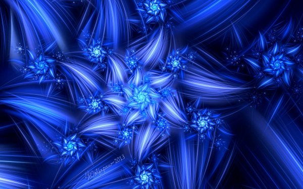 Artistic Flower Flowers Blue HD Wallpaper | Background Image