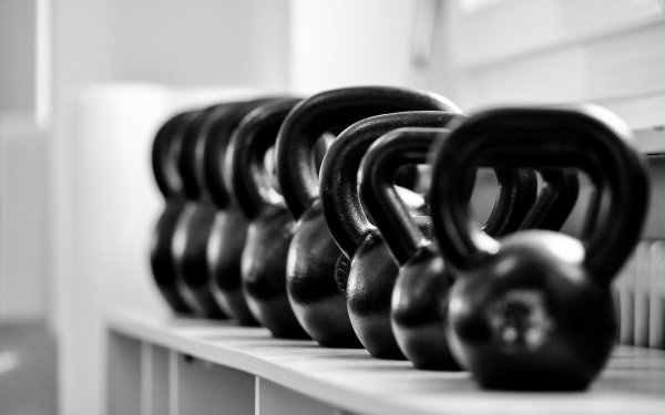 Sports Weightlifting Black & White HD Wallpaper | Background Image