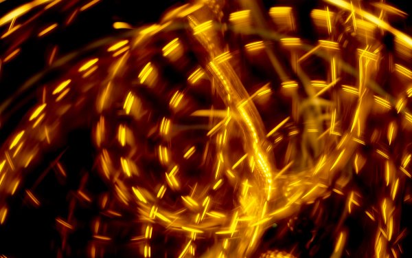Abstract Camera Toss Kinetic Photography Yellow Light Swirl Time-Lapse HD Wallpaper | Background Image