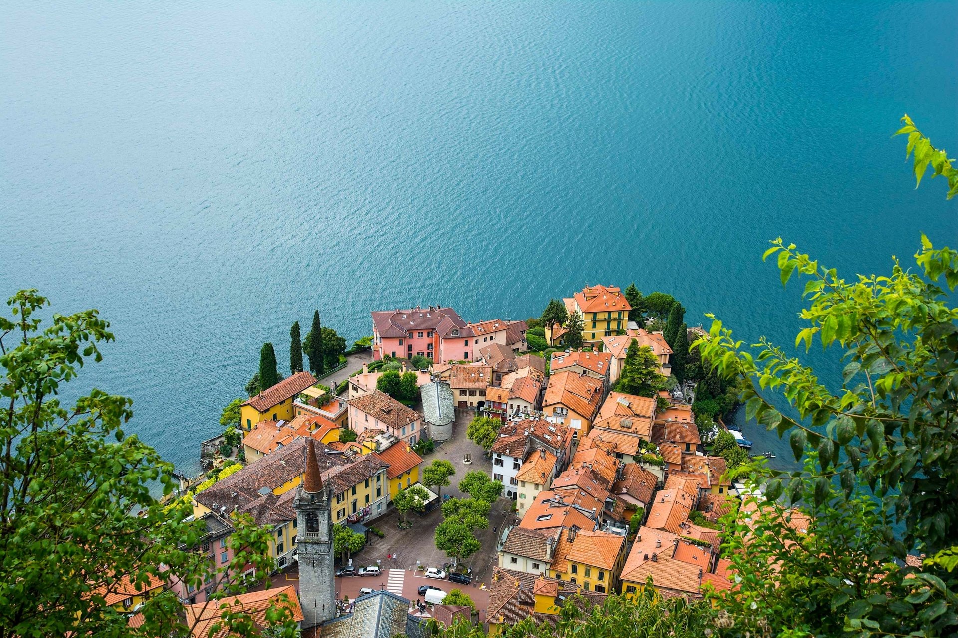 Download Town Coast Italy House Man Made Varenna HD Wallpaper