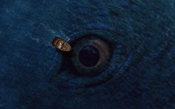 Fantasy Sea Monster Sea Boat Creature Eye Scary HD Wallpaper | Background Image
