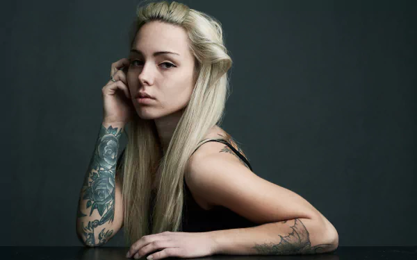 woman tattoo HD Desktop Wallpaper | Background Image