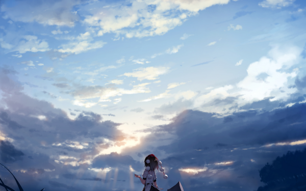 Anime Touhou Aya Shameimaru Rain HD Wallpaper | Background Image