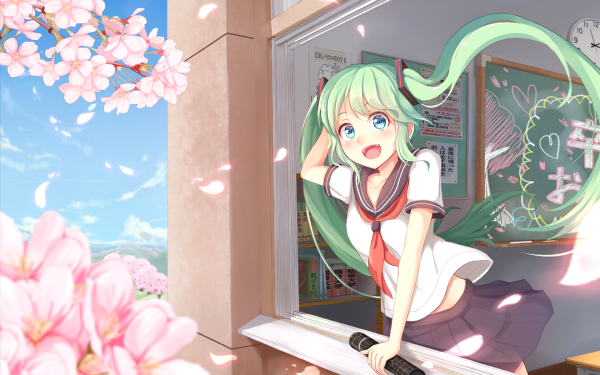 Anime Vocaloid Hatsune Miku HD Wallpaper | Background Image