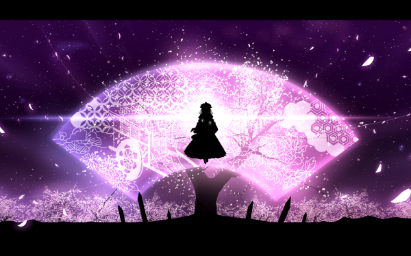 Anime Touhou Yuyuko Saigyouji Fantasy Sakura HD Wallpaper | Background Image