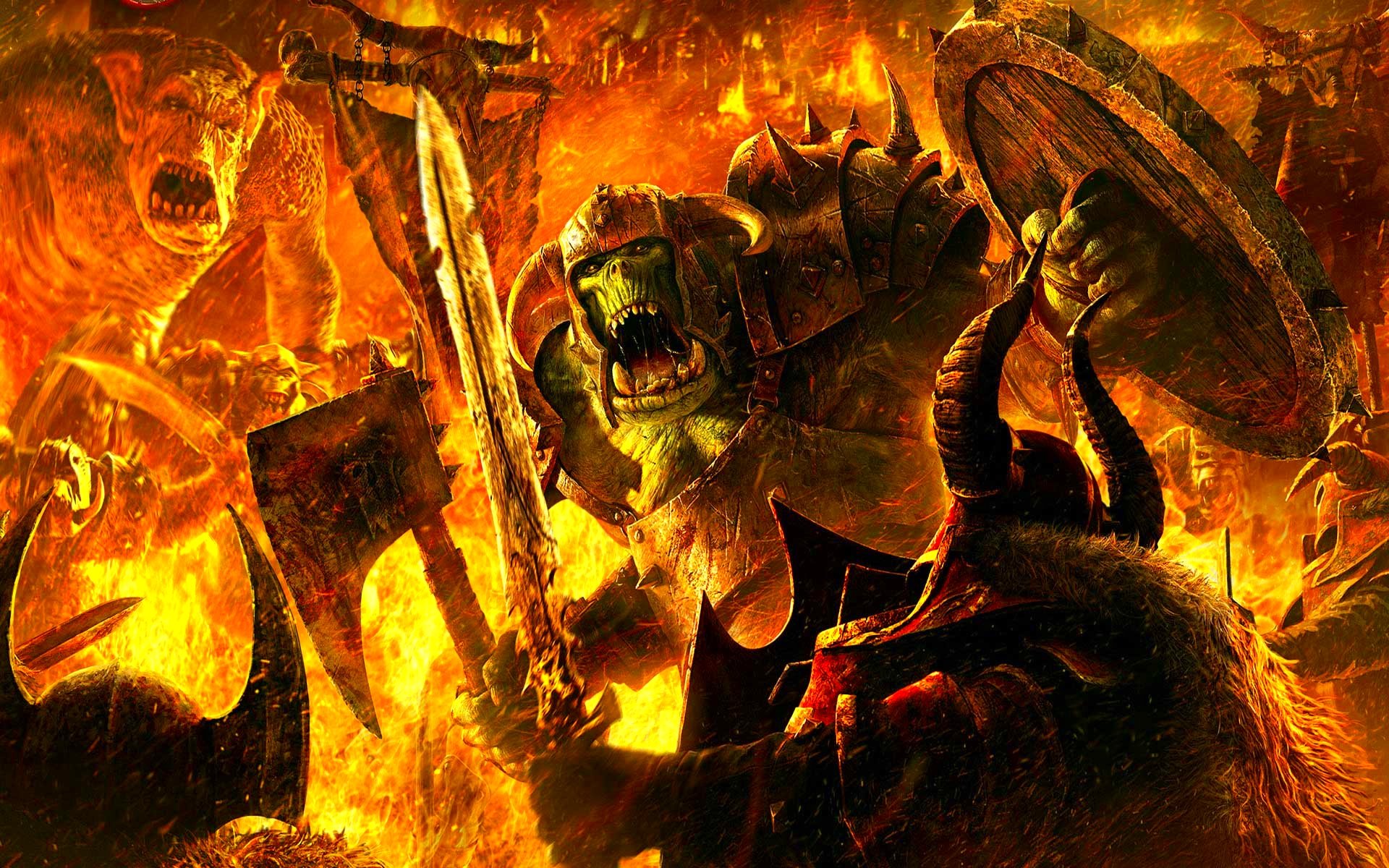 Video Game Warhammer: Mark Of Chaos HD Wallpaper | Background Image