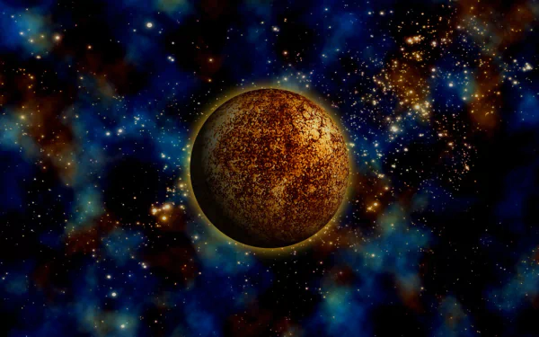 sparkles Sci Fi planet HD Desktop Wallpaper | Background Image