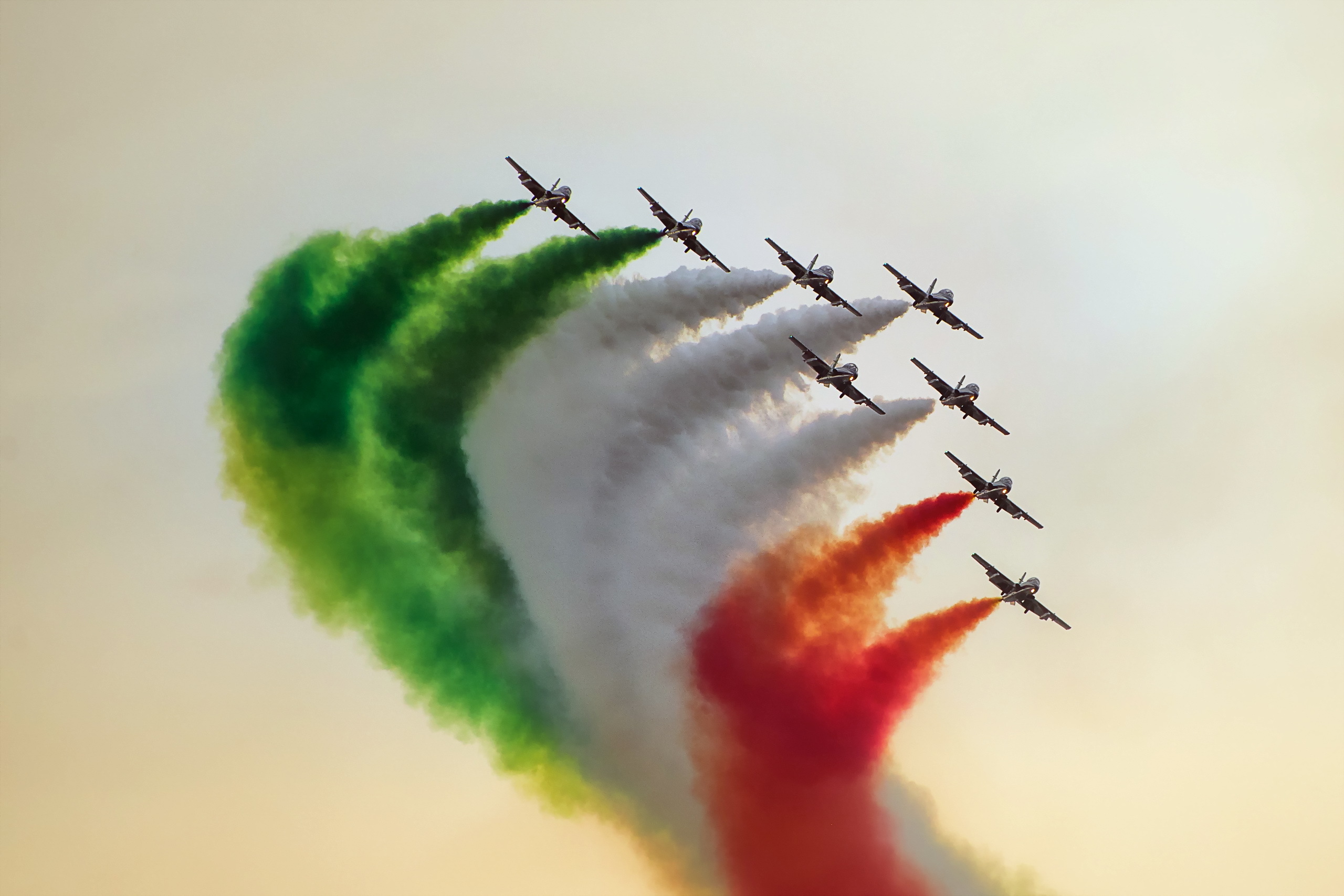 Download Smoke Aircraft Military Air Show HD Wallpaper