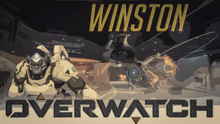 Winston (Overwatch) video game Overwatch HD Desktop Wallpaper | Background Image