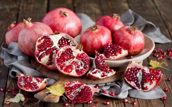 Food Pomegranate Fruits Fruit Still Life HD Wallpaper | Background Image