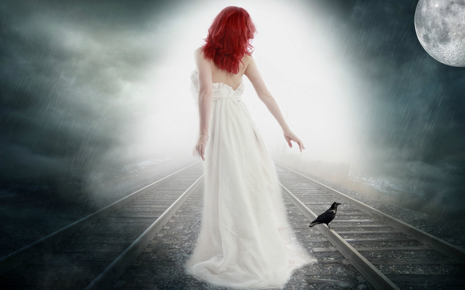 Gothic Raven Maiden: Redhead on the Mystic Railroad - HD Fantasy ...