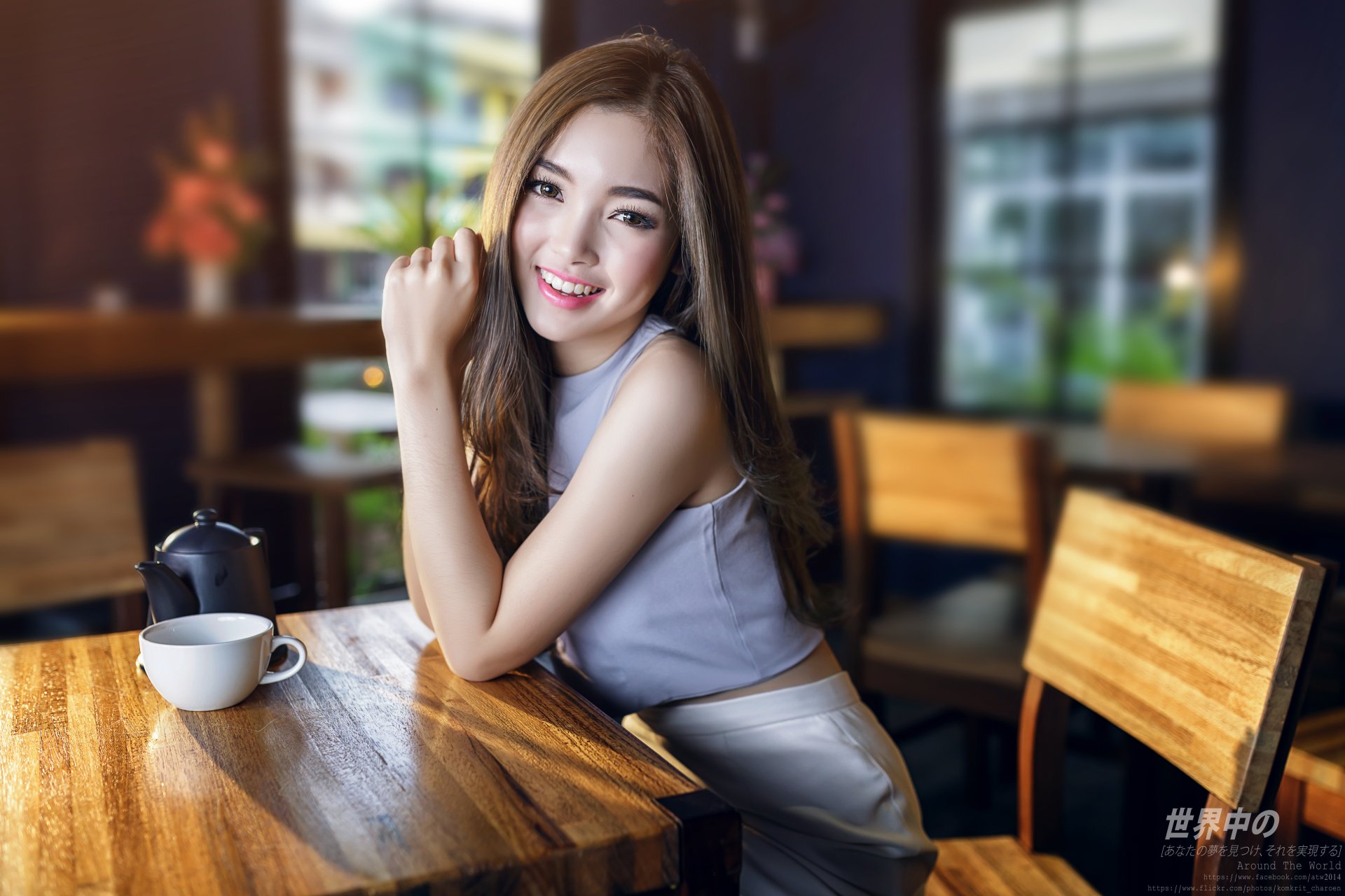 Download Woman Asian 4k Ultra HD Wallpaper by Komkrit Charoen