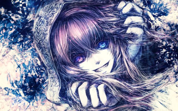 Anime Original Smile Face Heterochromia HD Wallpaper | Background Image