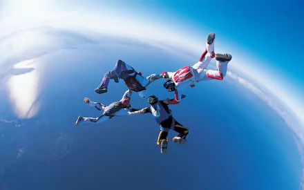 skydiving Sports HD Desktop Wallpaper | Background Image
