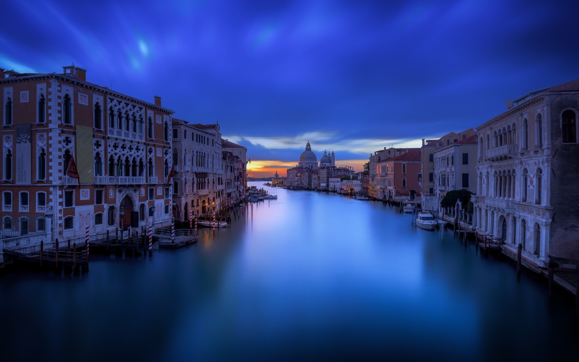 Grand Canal in Venice, Italy at Dusk by Guerel Sahin