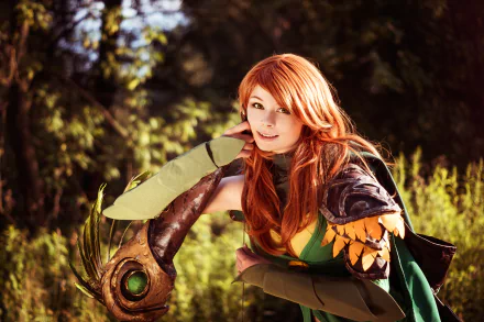 Windranger (DotA 2) DotA 2 woman cosplay HD Desktop Wallpaper | Background Image