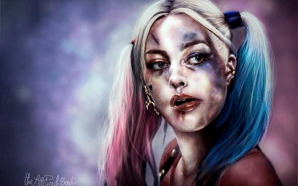 Film Suicide Squad Harley Quinn Two-Toned Hair Fond d'écran HD | Image