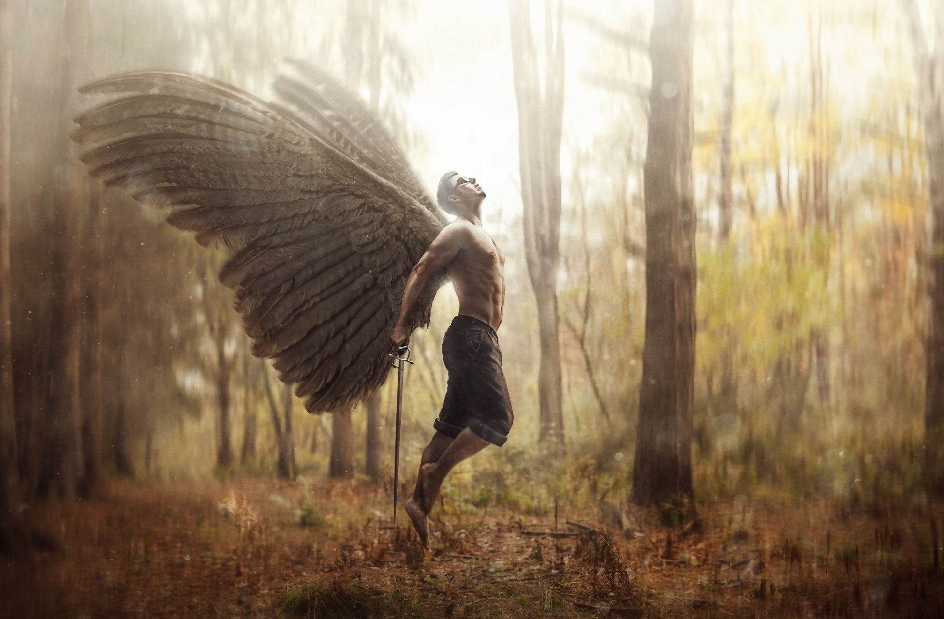 Ascendant Wings — Fantasy Angel HD Wallpaper | 2048x1343 | Wallpaper Abyss