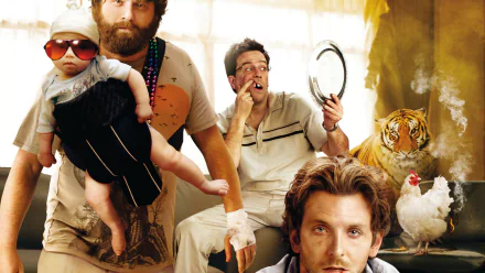 Ed Helms Zach Galifianakis Bradley Cooper movie the hangover HD Desktop Wallpaper | Background Image