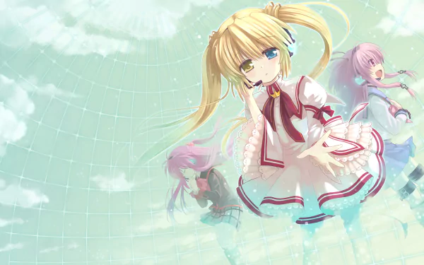 Rewrite Little Busters! Angel Beats! Shizuru Nakatsu Kanata Futaki Yui (Angel Beats!) Anime crossover HD Desktop Wallpaper | Background Image