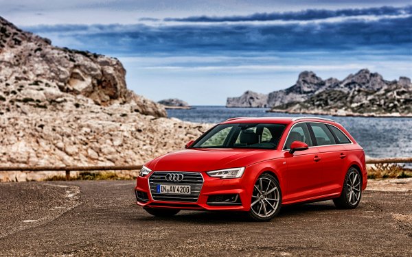 Vehicles Audi A4 Audi Red Car Car Luxury Car HD Wallpaper | Background Image