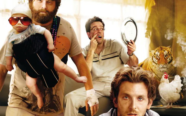 Ed Helms Zach Galifianakis Bradley Cooper movie the hangover HD Desktop Wallpaper | Background Image