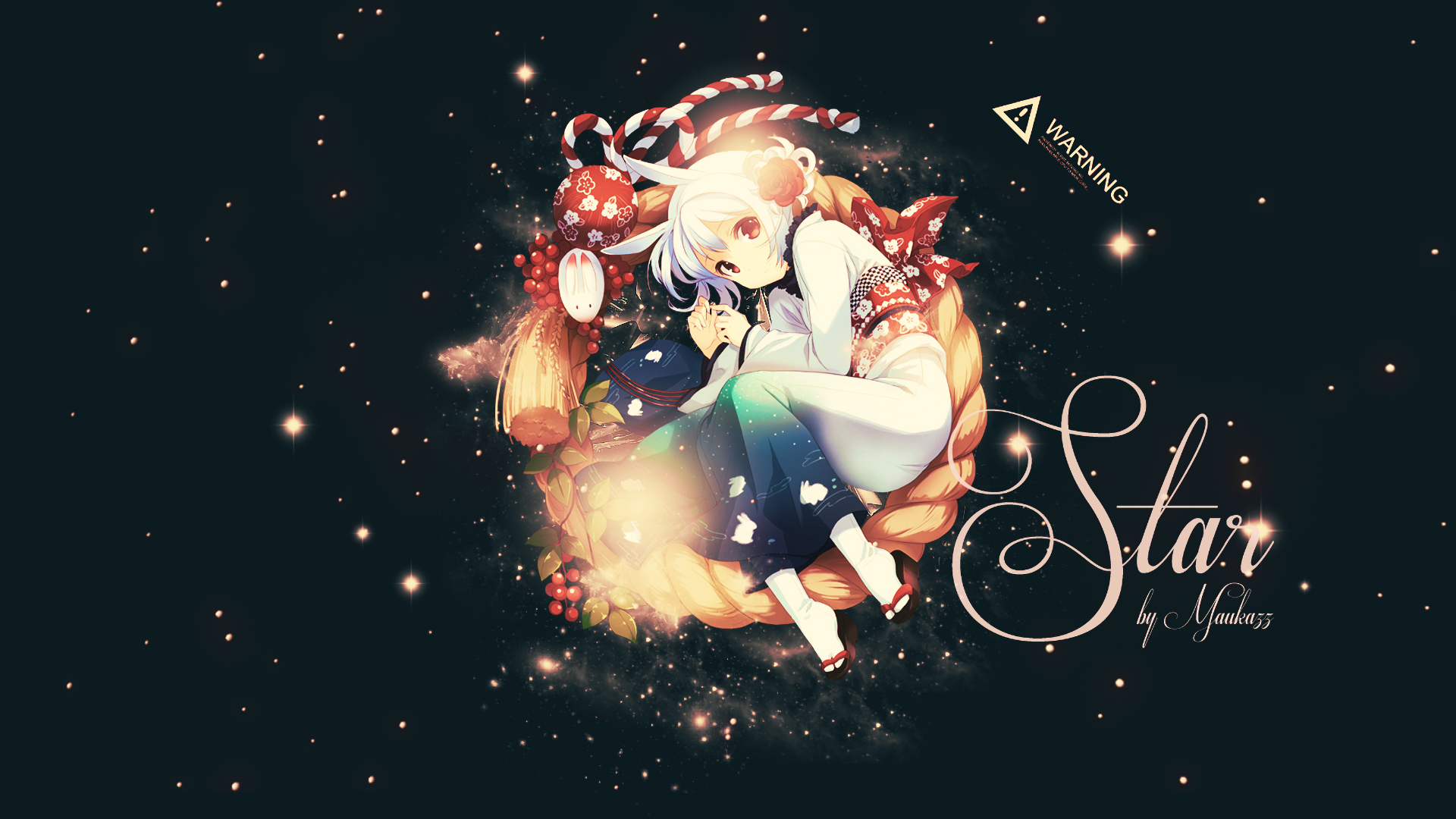 Download Kimono Animal Ears Fantasy Light Anime Girl Anime Girl Fantasy Anime HD Wallpaper by Maukazz