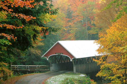  Covered Bridge in Autumn