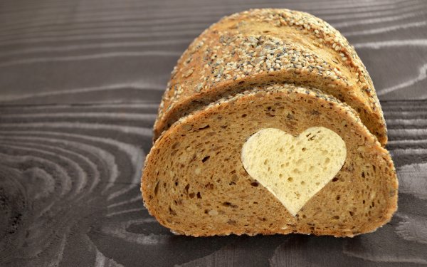 Food Bread Baking Heart HD Wallpaper | Background Image