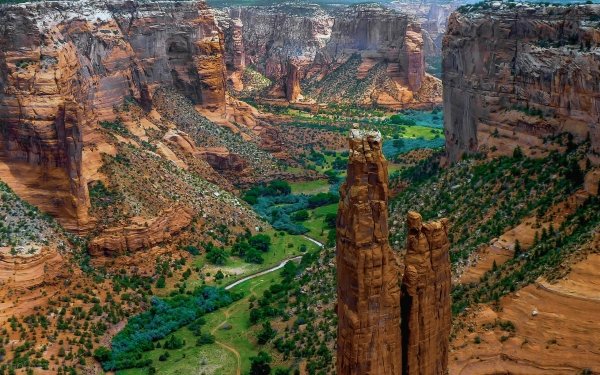 Nature Canyon De Chelly National Monument Canyons Chelly Canyon HD Wallpaper | Background Image