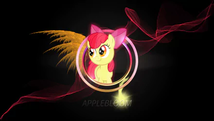  MLP - Applebloom Duo Neon Wallpaper