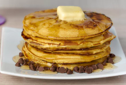 syrup chocolate butter breakfast food pancake HD Desktop Wallpaper | Background Image