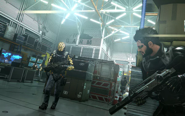 Adam Jensen Deus Ex video game Deus Ex: Mankind Divided HD Desktop Wallpaper | Background Image