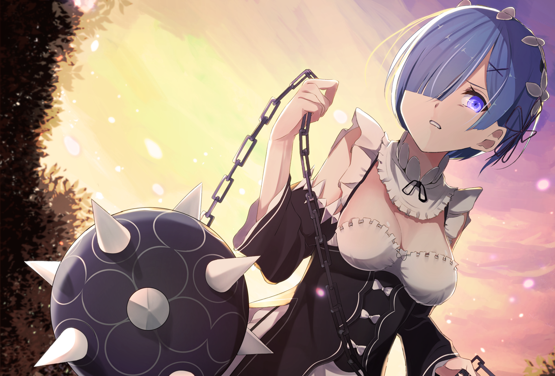 Rem Battle Ready HD Wallpaper - Re:Zero by Shirousa | 1958x1326 ...
