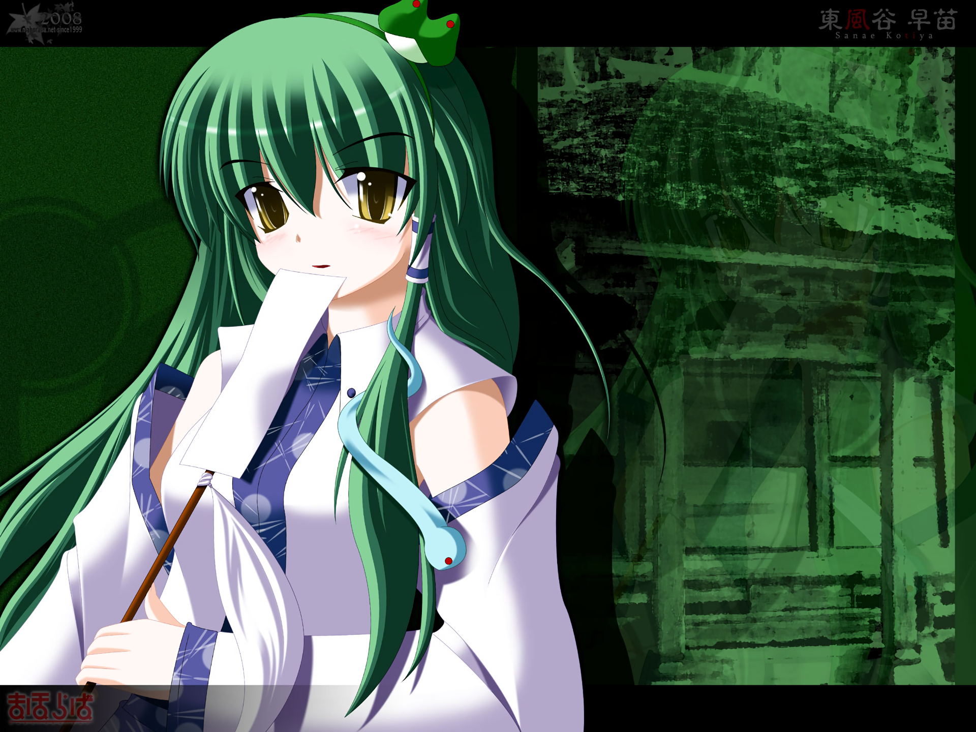 Download Sanae Kochiya Anime Touhou HD Wallpaper by Side B