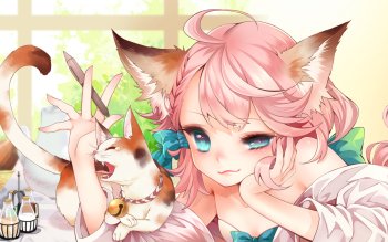 10+ Wallpaper Anime Cat Girl keren tahun 2019