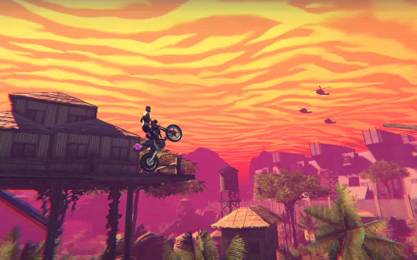 video game Trials of the Blood Dragon HD Desktop Wallpaper | Background Image