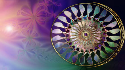 pastel colors circle wheel Abstract jewelry HD Desktop Wallpaper | Background Image