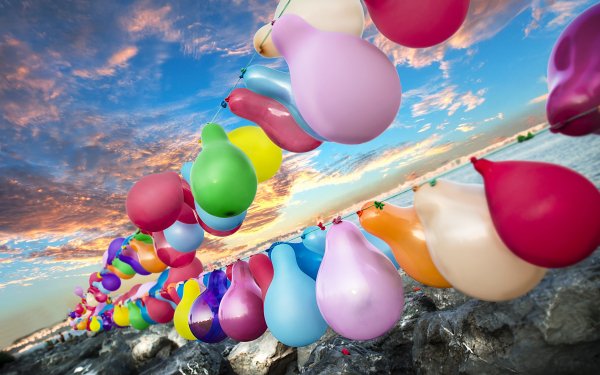 Photography Balloon Colors Horizon HD Wallpaper | Background Image