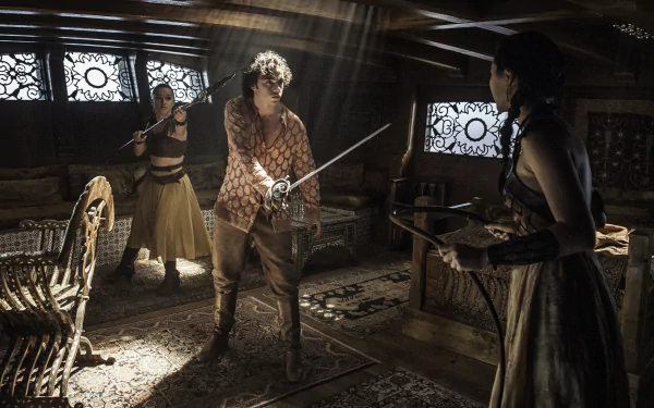 Trystane Martell Nymeria Sand Obara Sand Toby Sebastian Jessica Henwick Keisha Castle-Hughes TV Show Game Of Thrones HD Desktop Wallpaper | Background Image