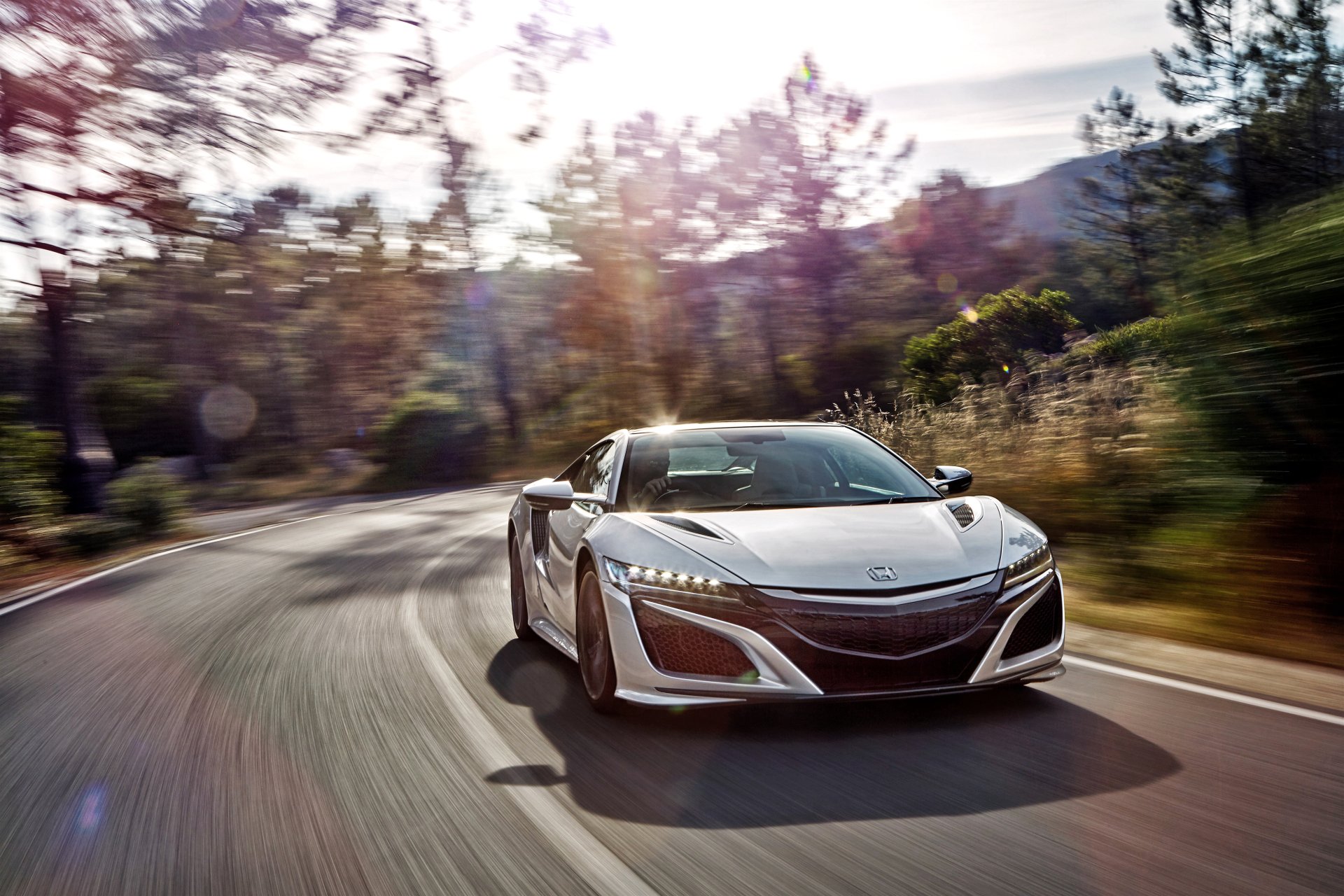 Download Car Silver Car Acura Vehicle Honda NSX 4k Ultra HD Wallpaper