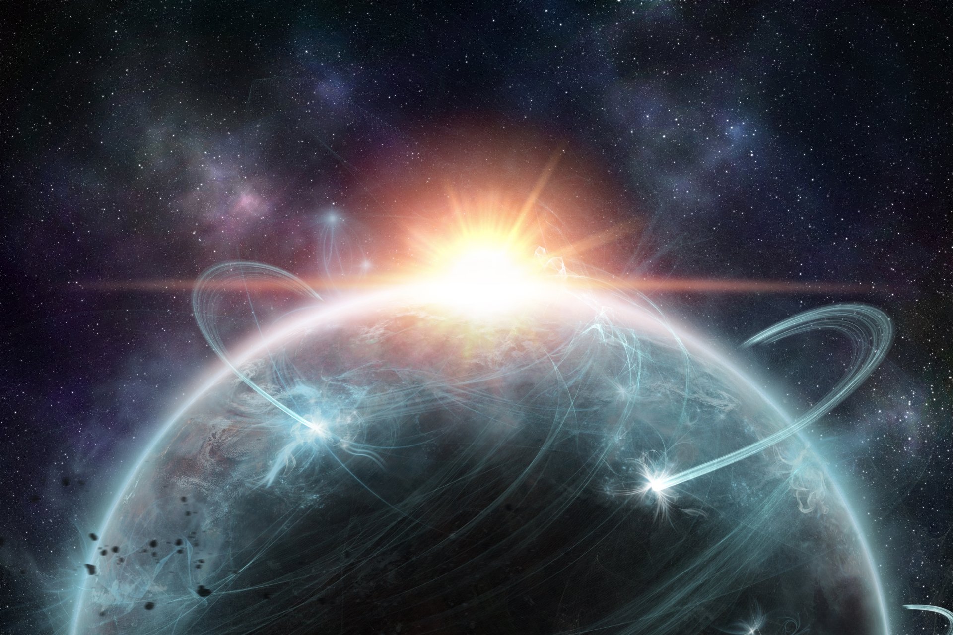 Kehn`Wa planet close-up by Kaliumlabs