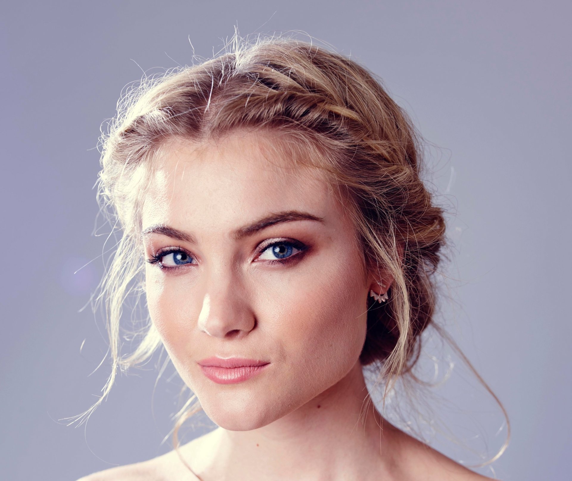 Download Blue Eyes Blonde Face Actress American Celebrity Skyler Samuels HD  Wallpaper