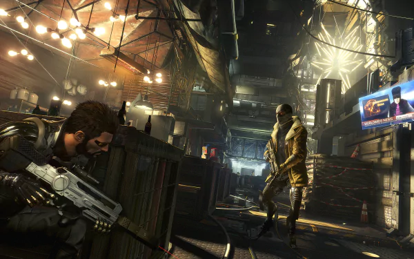 Adam Jensen video game Deus Ex: Mankind Divided HD Desktop Wallpaper | Background Image