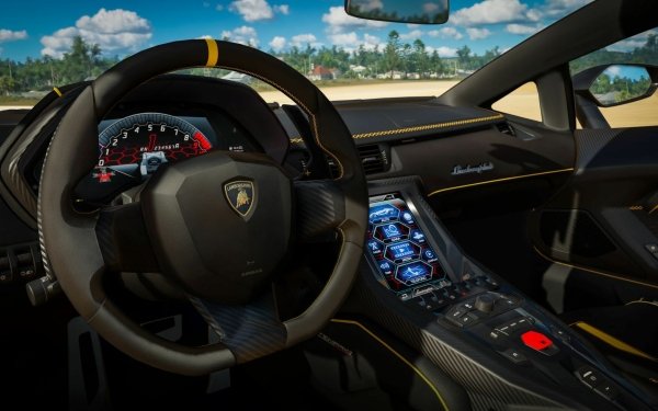 Video Game Forza Horizon 3 Forza Interior Lamborghini Centenario Lamborghini HD Wallpaper | Background Image