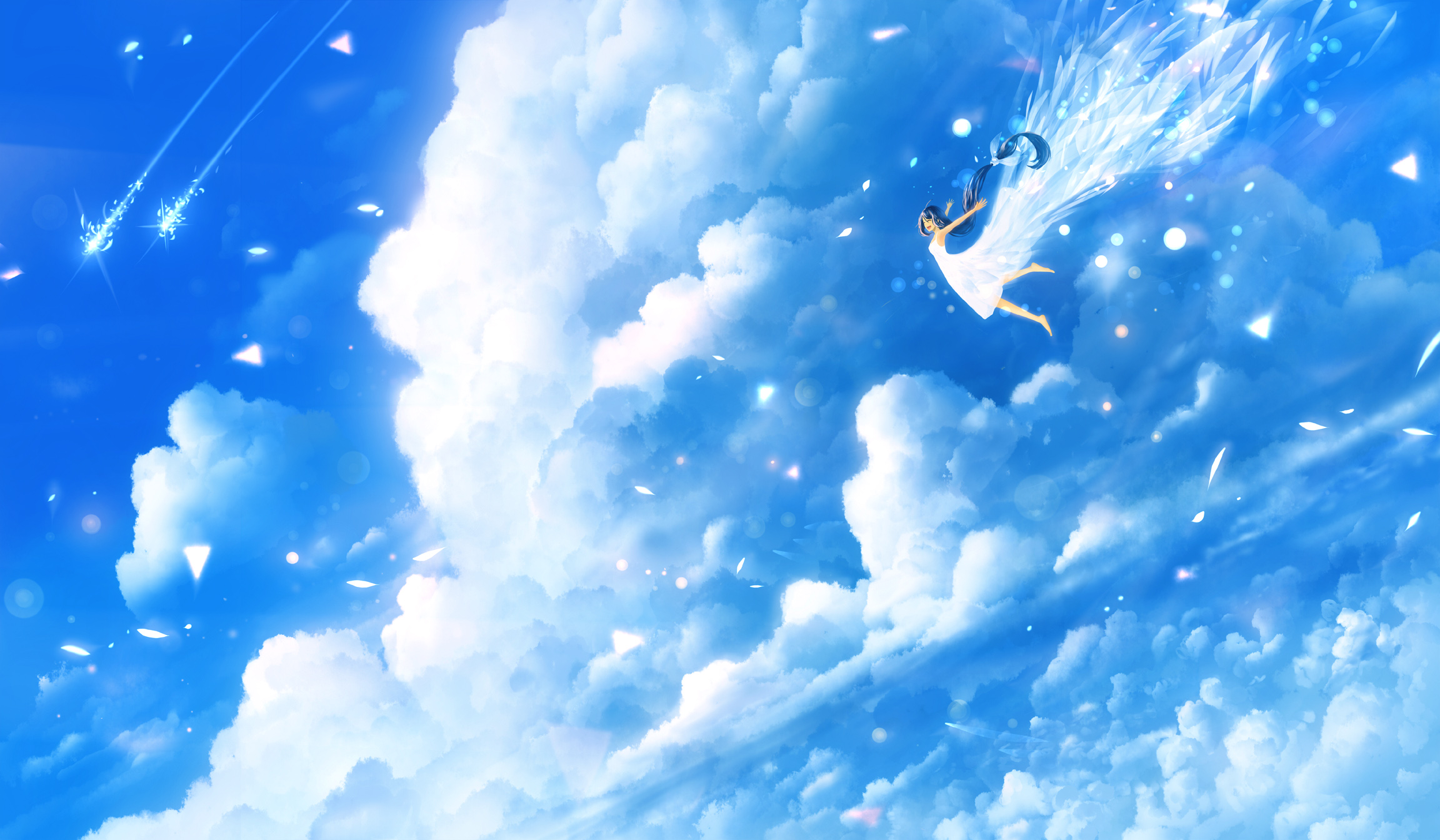 Anime Sky HD Wallpaper by 防人